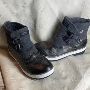 UGG Grey Waterproof Snow RainBoots Ankle Midlength